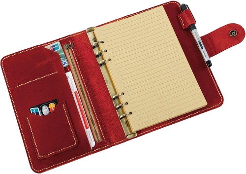 Leather binder planner - a5,